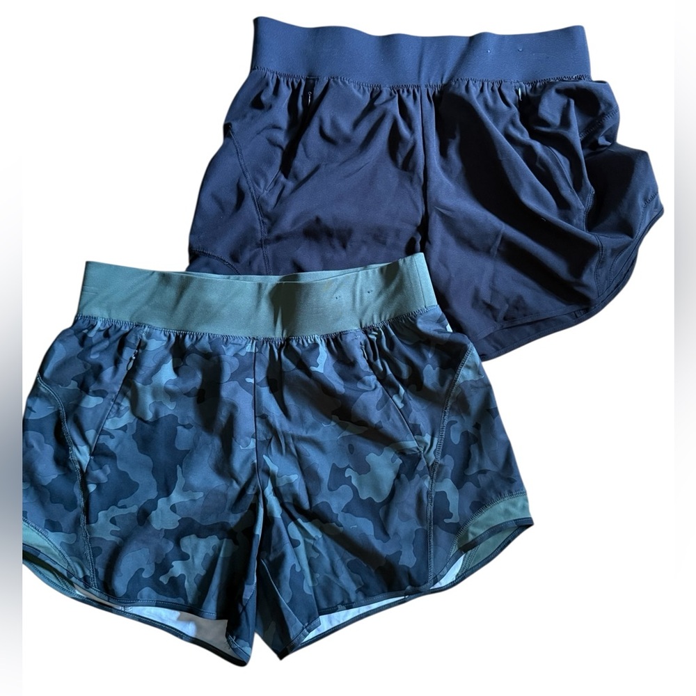 Kohls Tek Gear Pair of Black and Camoflage Athletic Shorts Size L